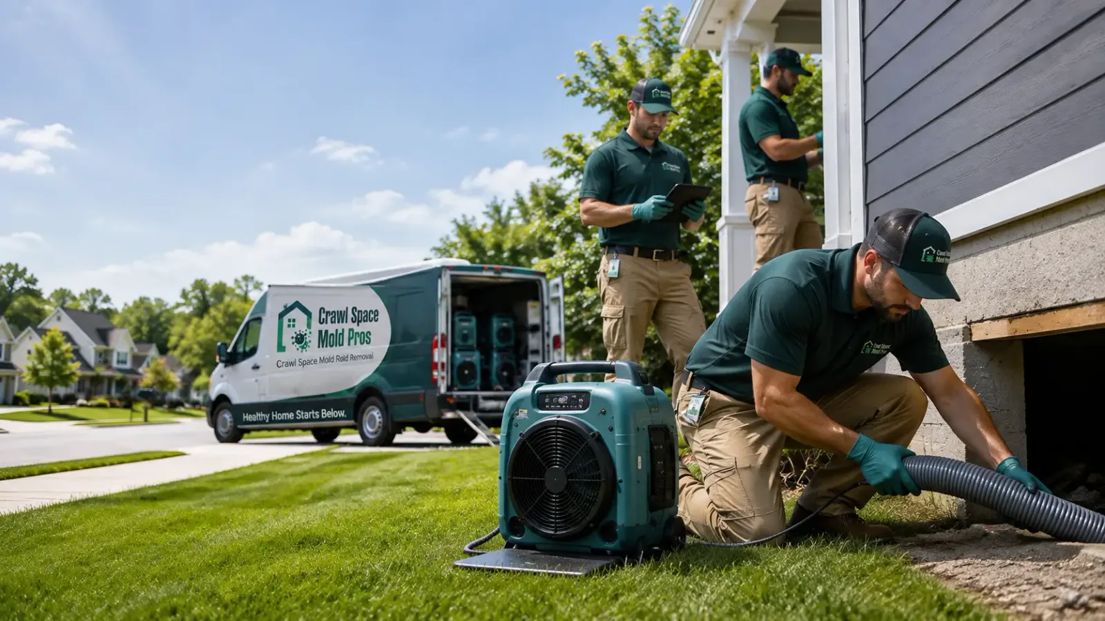 Crawl Space Mold Removal in Golden Valley, ND